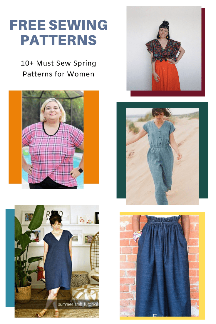 FREE SEWING PATTERN 10+ Must Sew Spring Patterns for Women | On the ...