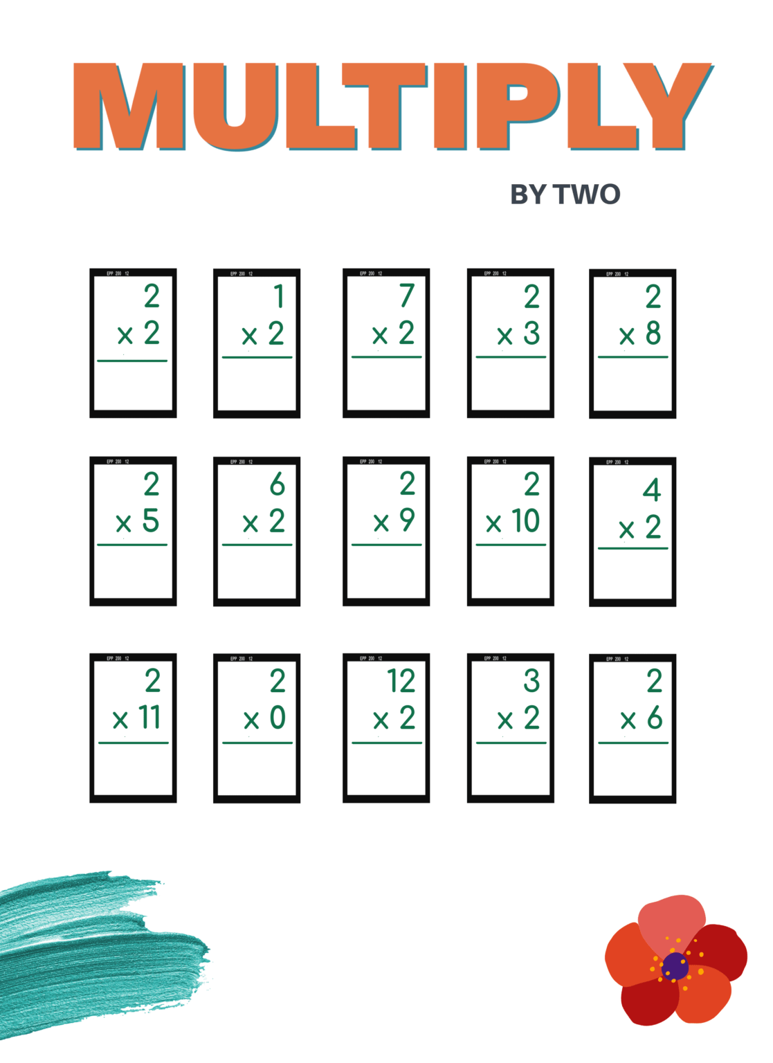Multiply By 6 Free Worksheets