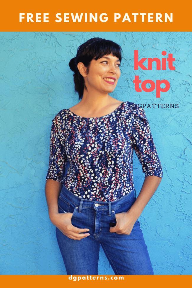 FREE SEWING PATTERN: Low back knit top | On the Cutting Floor ...